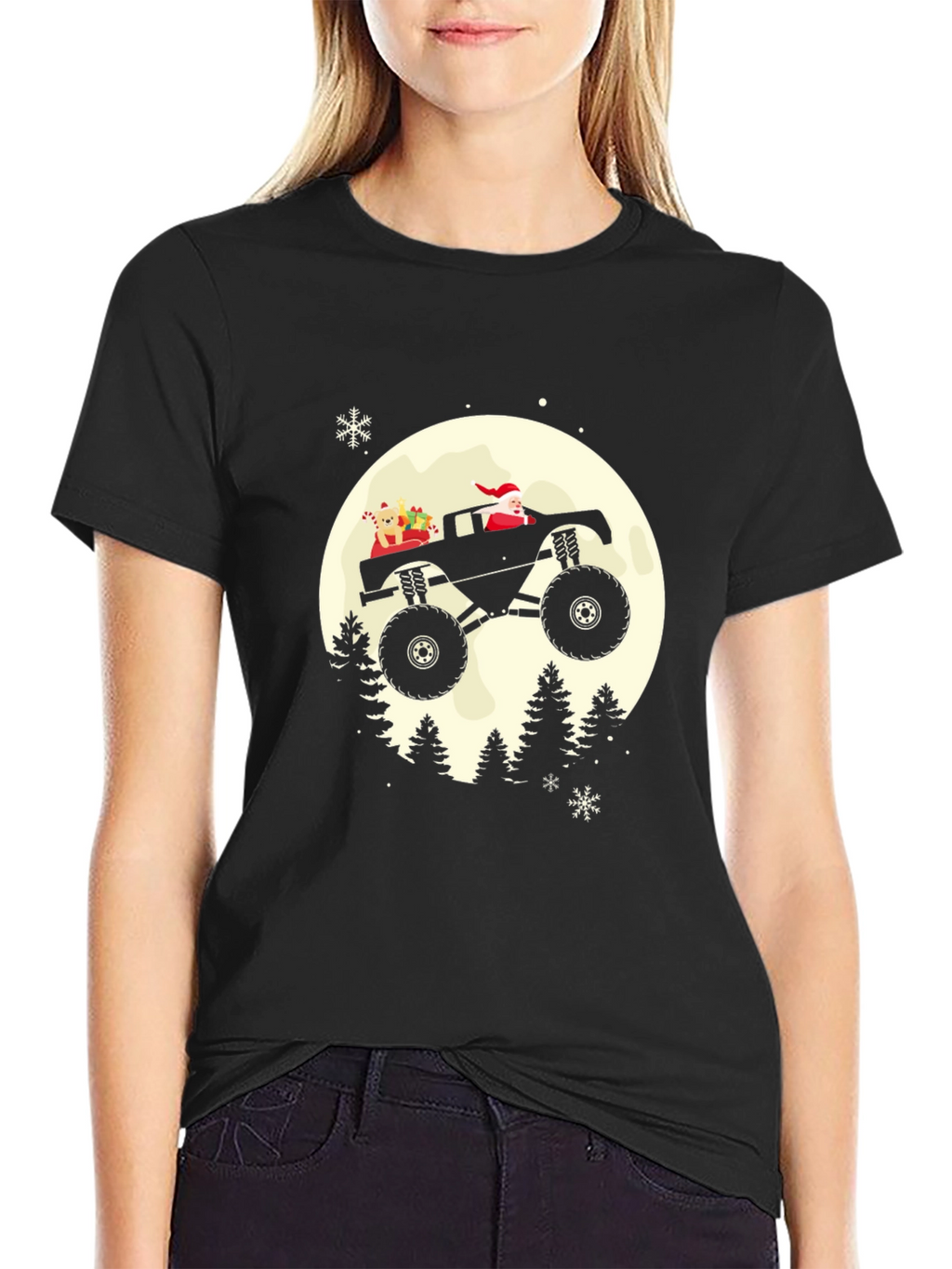 Santa Monster Truck T-Shirt - Holiday Cheer
