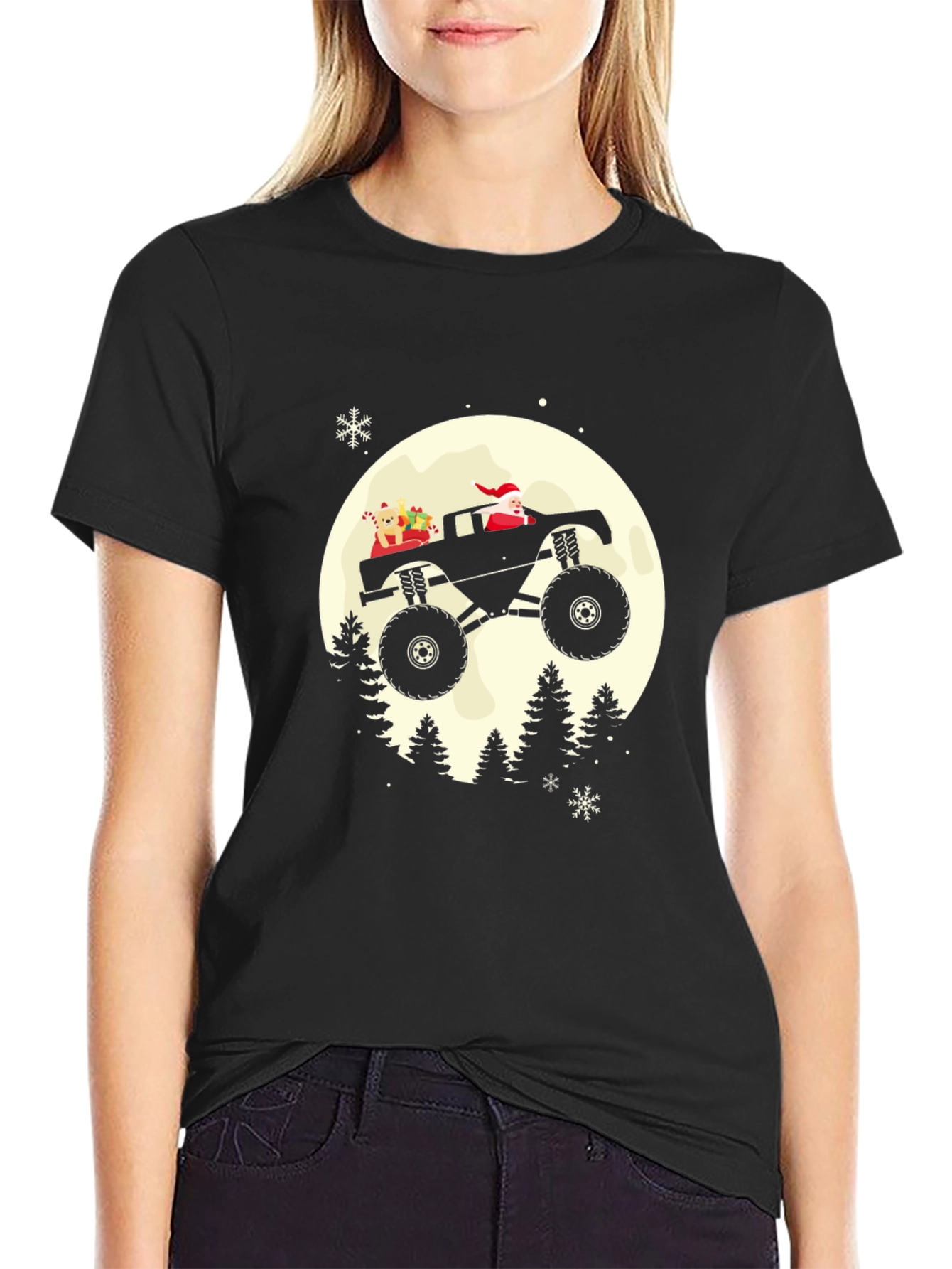 Santa Monster Truck T-Shirt - Holiday Cheer