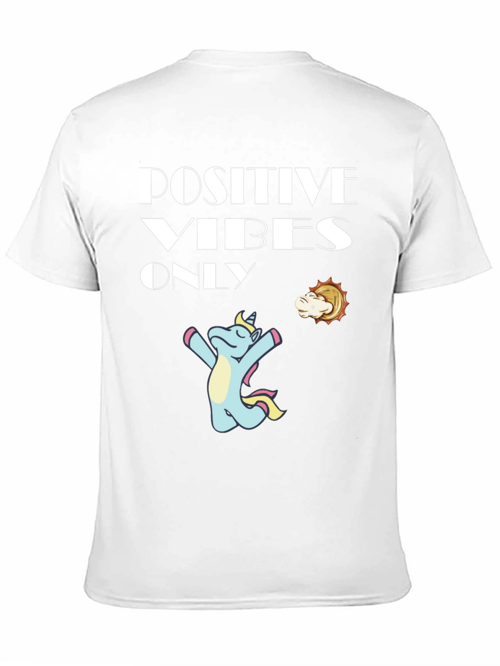 Positive Vibes Only Unicorn Graphic Tee