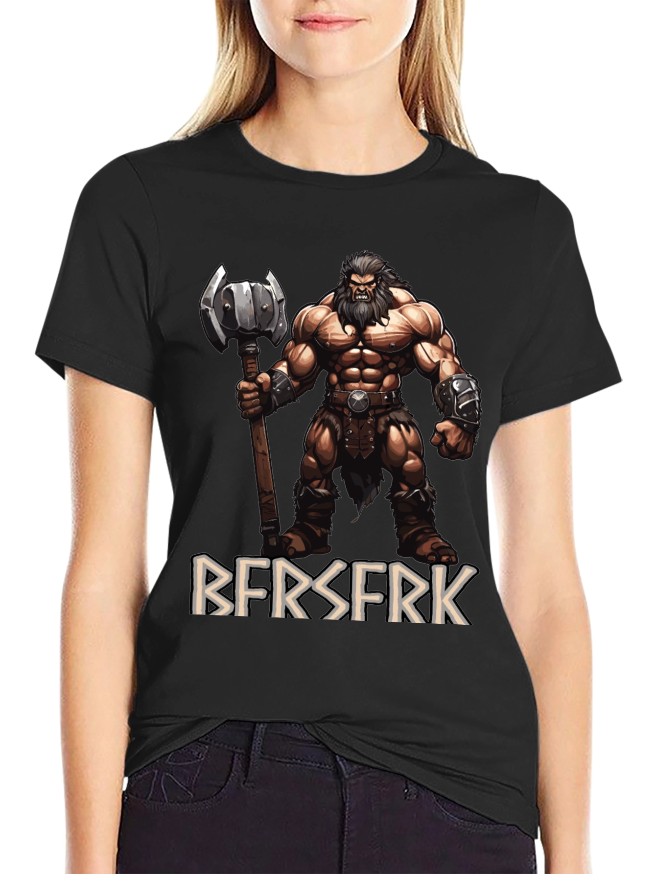 Berserker Graphic Tee - Viking Warrior T-Shirt