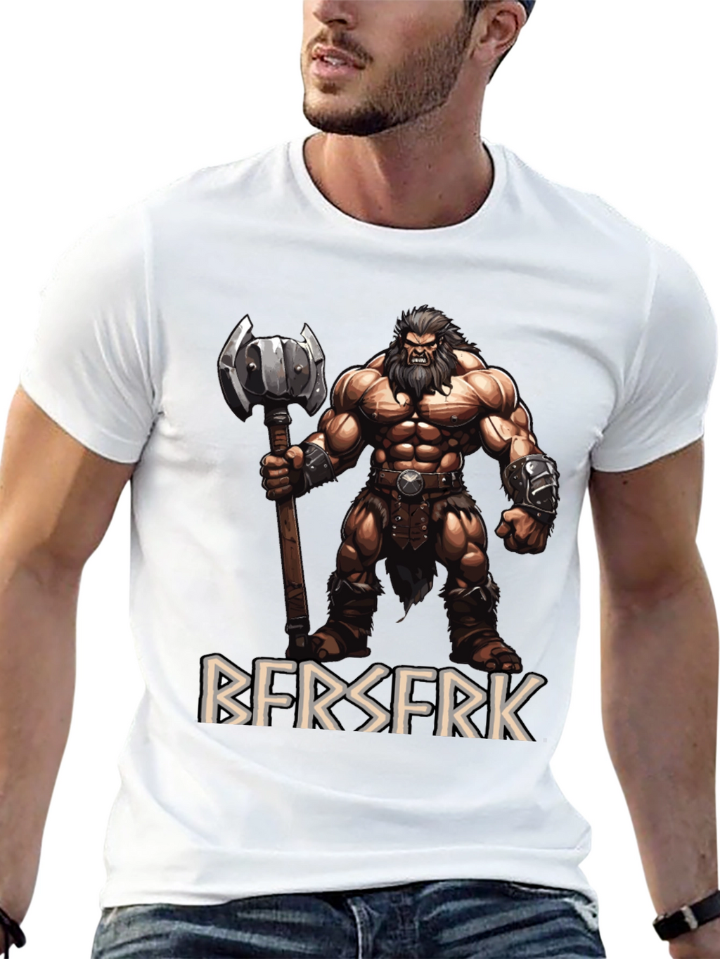 Berserker Graphic Tee - Viking Warrior T-Shirt