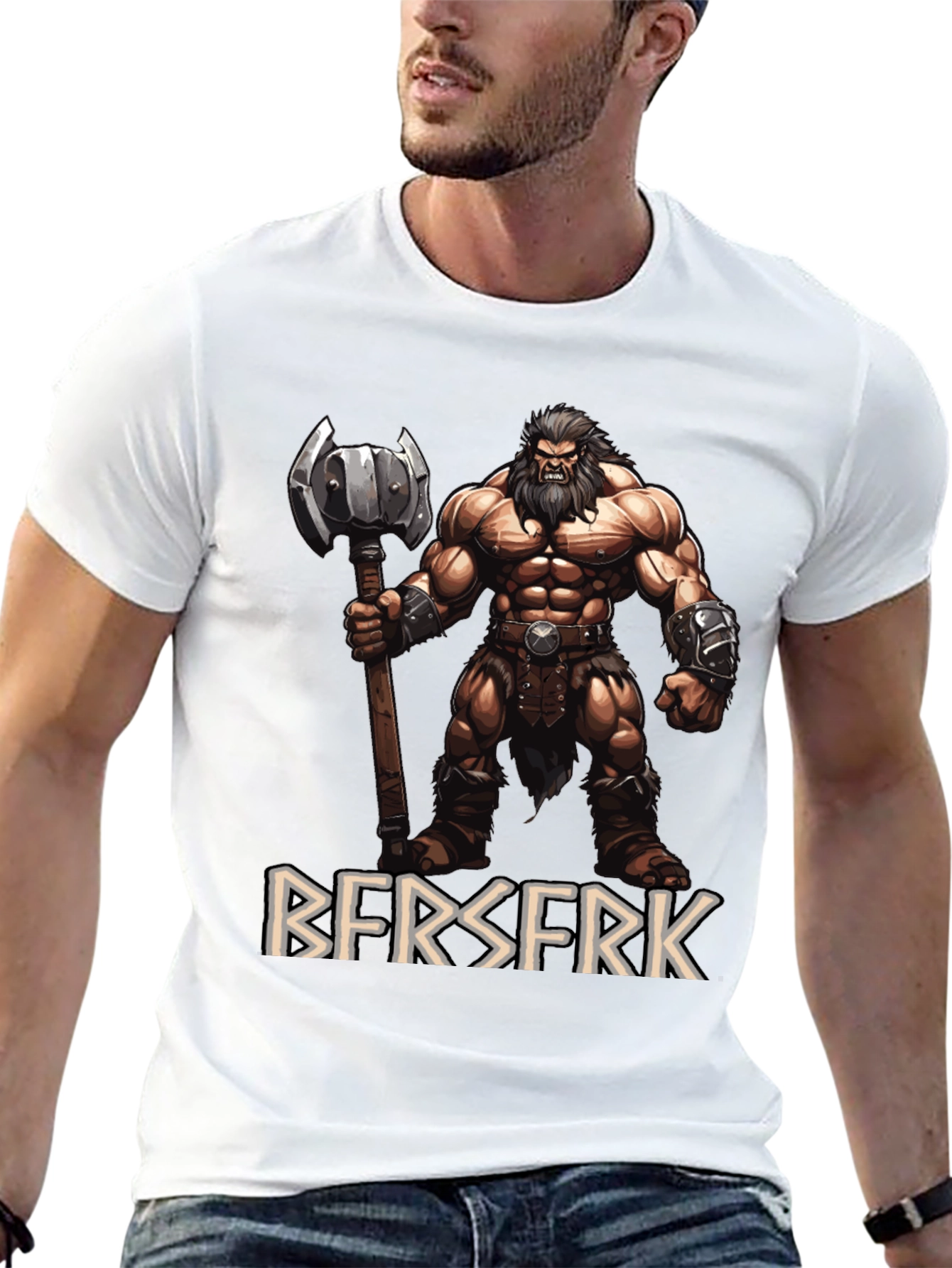 Berserker Graphic Tee - Viking Warrior T-Shirt