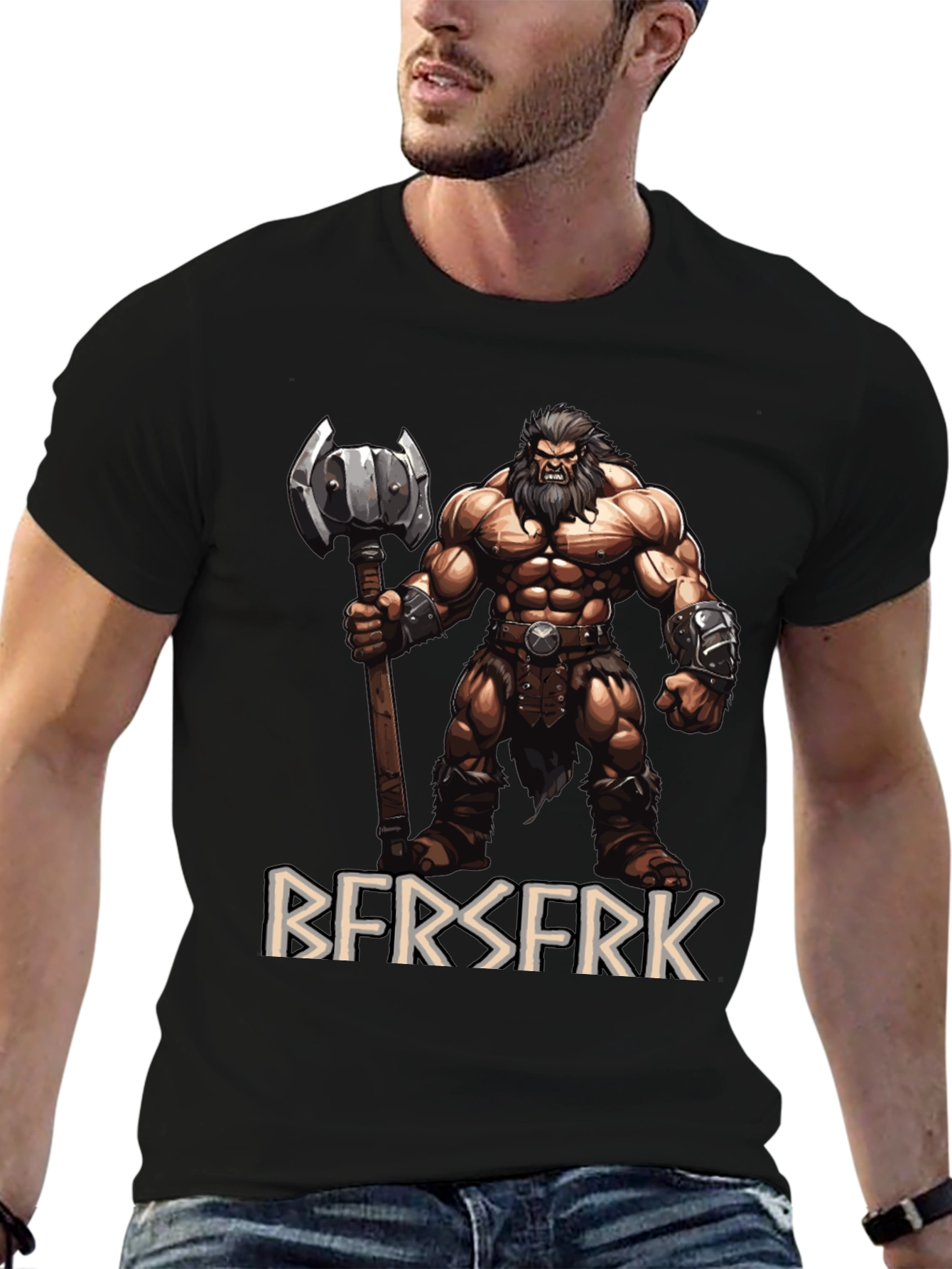 Berserker Graphic Tee - Viking Warrior T-Shirt