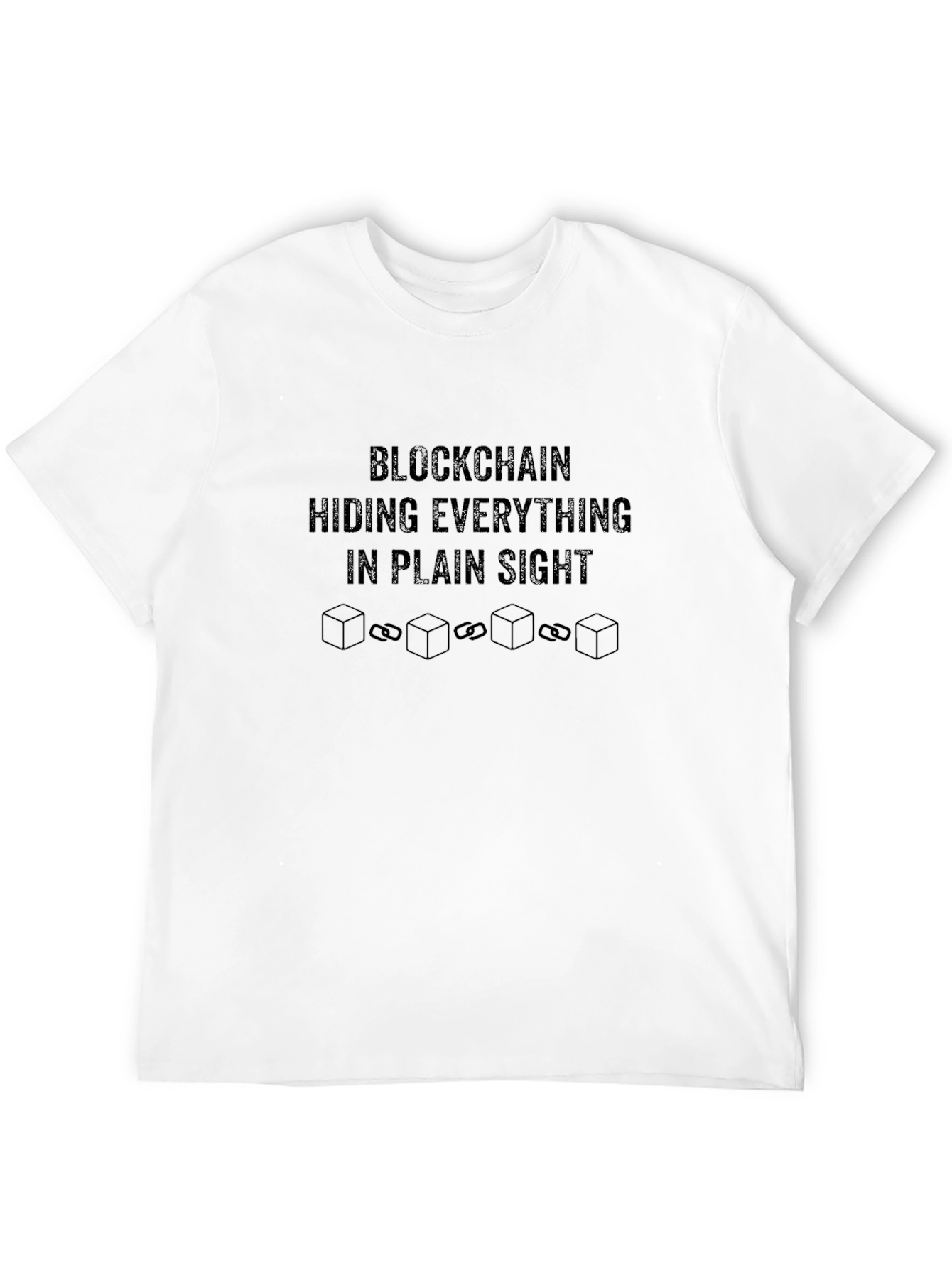 Blockchain Hiding Everything T-Shirt