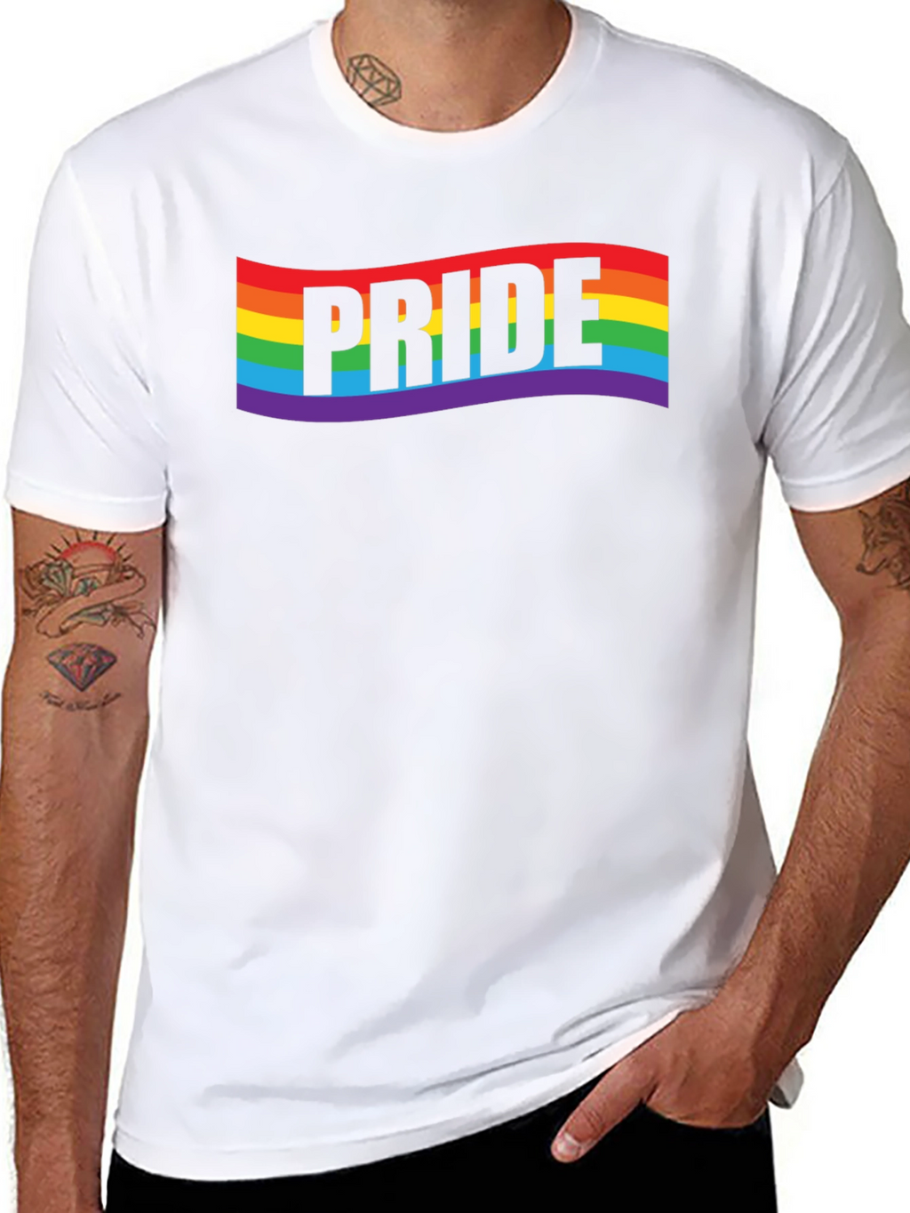Pride Rainbow T-Shirt - LGBTQ+ Equality Love Wins