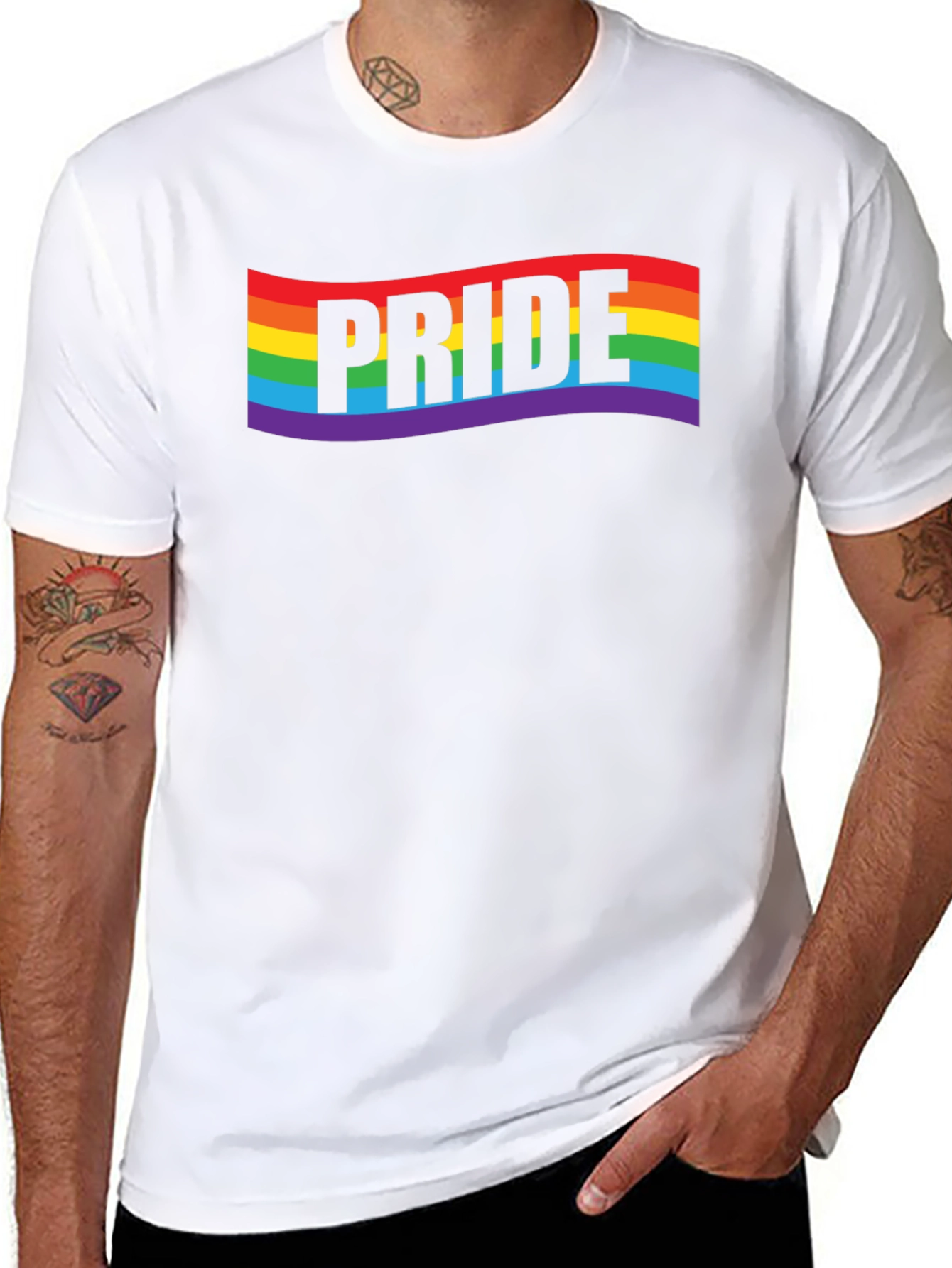 Pride Rainbow T-Shirt - LGBTQ+ Equality Love Wins
