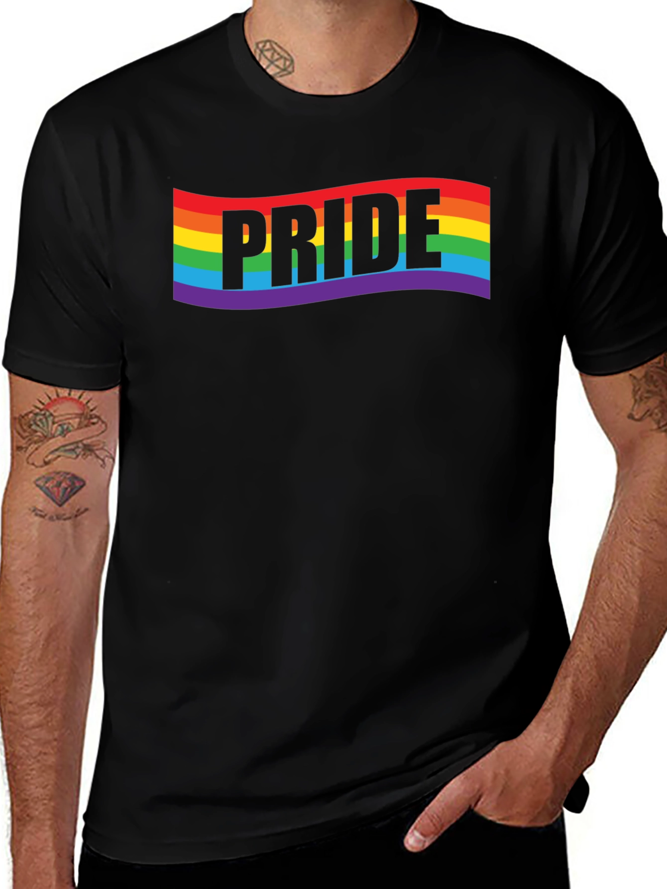 Pride Rainbow T-Shirt - LGBTQ+ Equality Love Wins