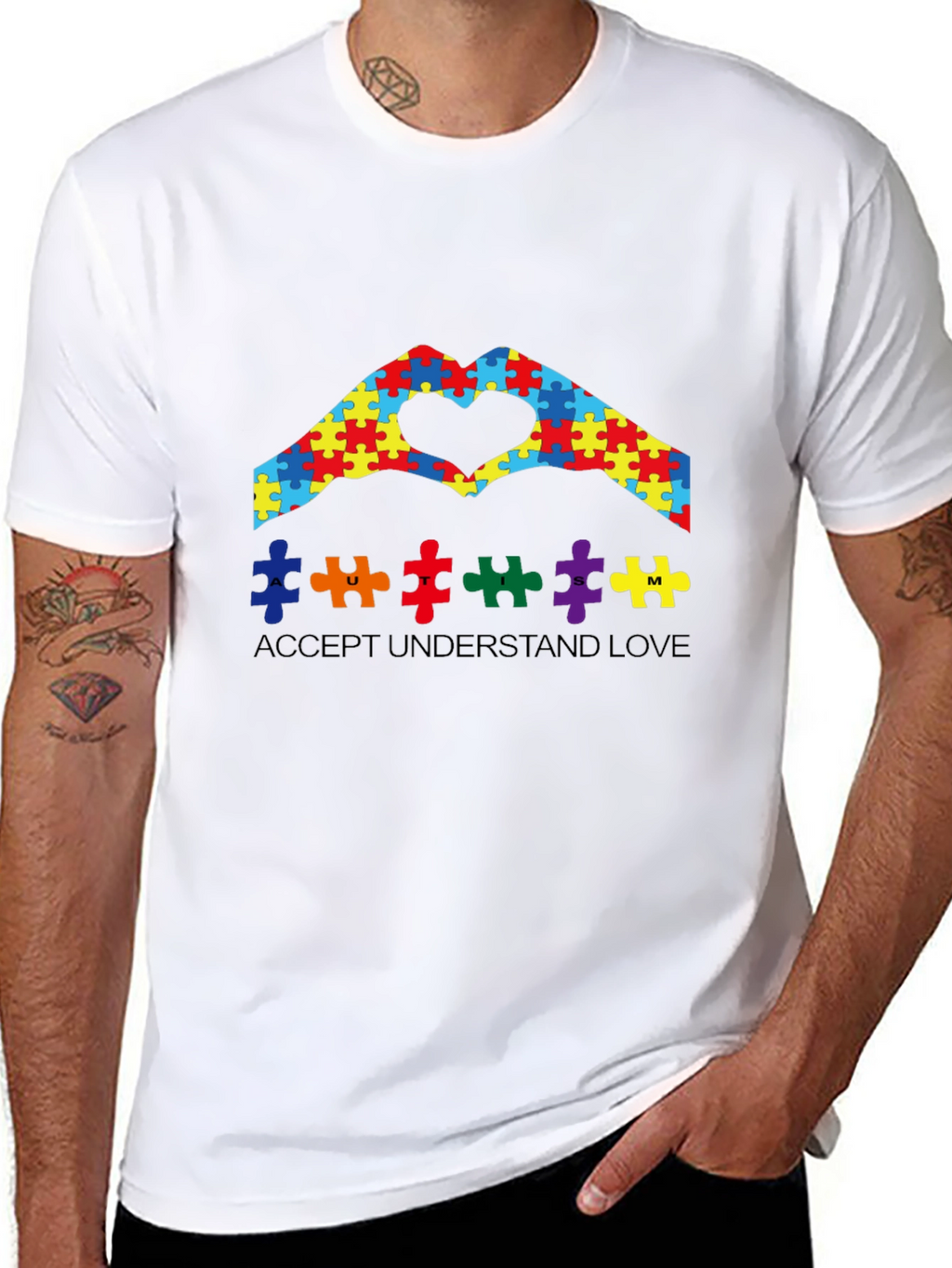Autism Awareness Puzzle Heart T-Shirt