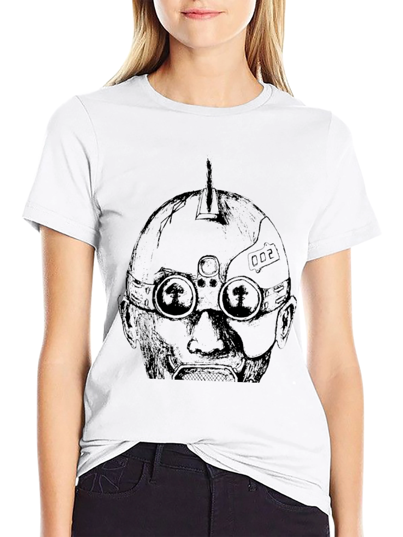 Tech Head Graphic Tee - Mens Black T-Shirt
