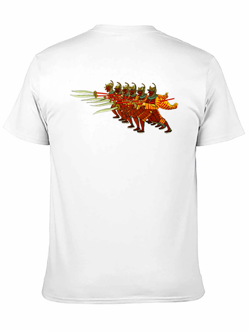 Ancient Warriors Graphic Tee - Black Cotton T-Shirt