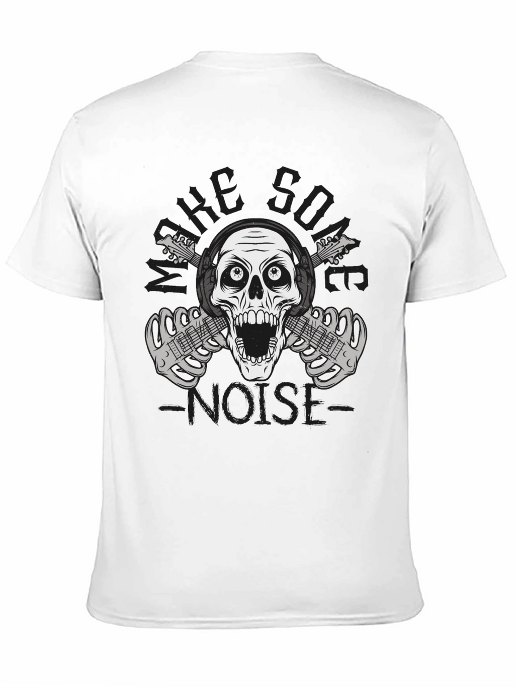Rock On T-Shirt - Skull & Guitars Graphic Tee