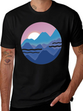 Mountain Sunset Graphic T-Shirt