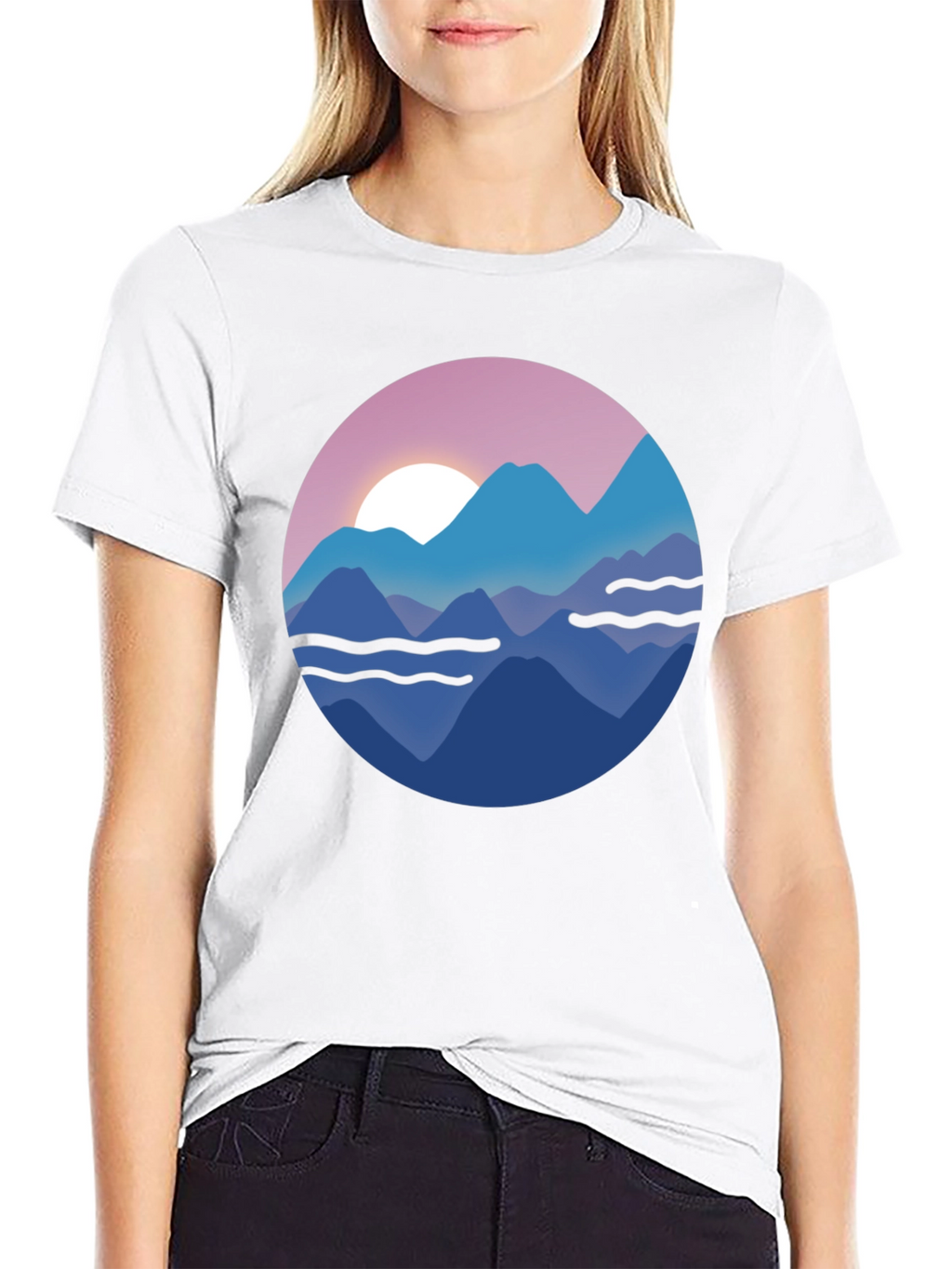 Mountain Sunset Graphic T-Shirt