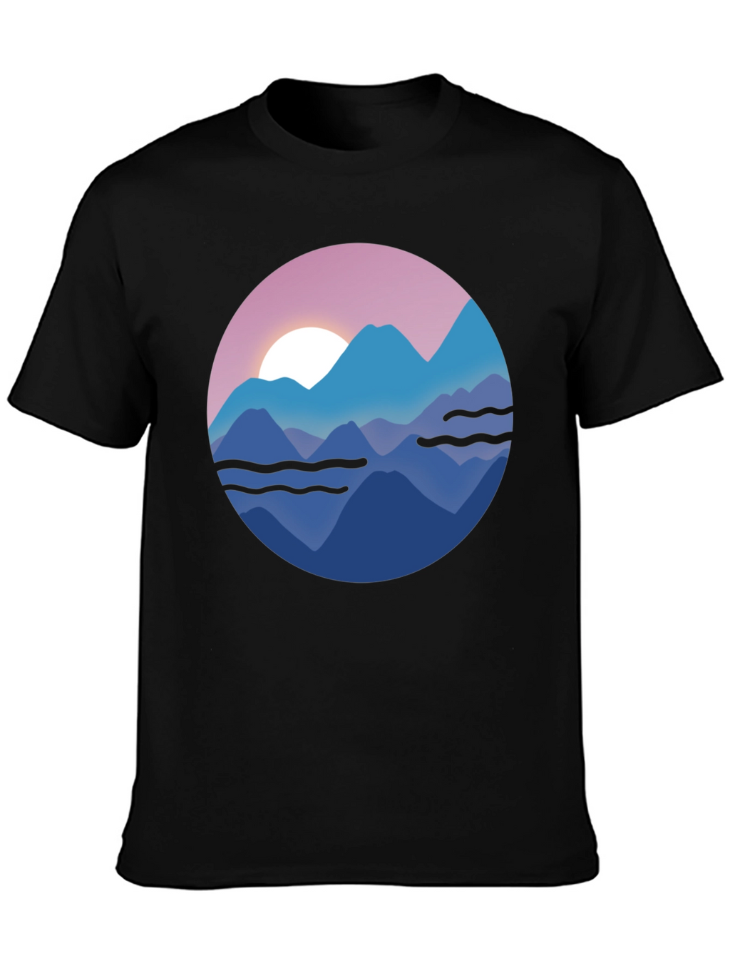 Mountain Sunset Graphic T-Shirt