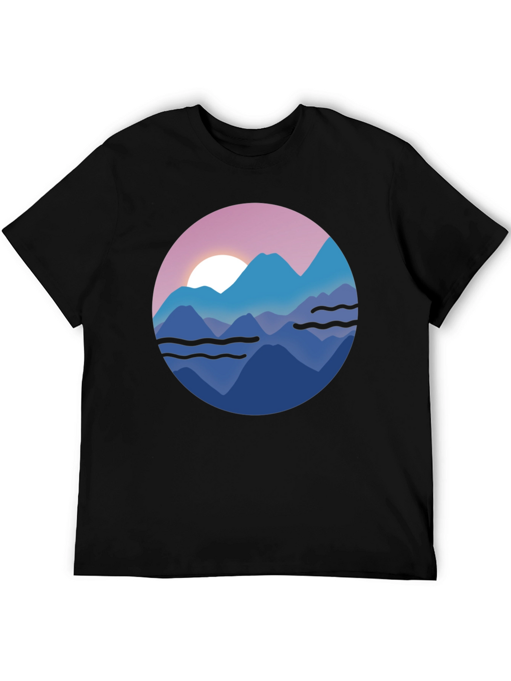 Mountain Sunset Graphic T-Shirt