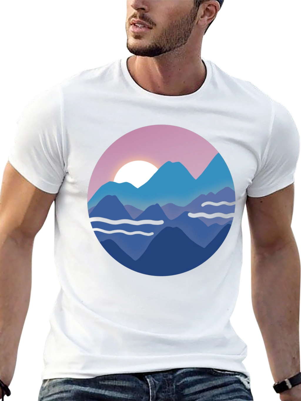 Mountain Sunset Graphic T-Shirt