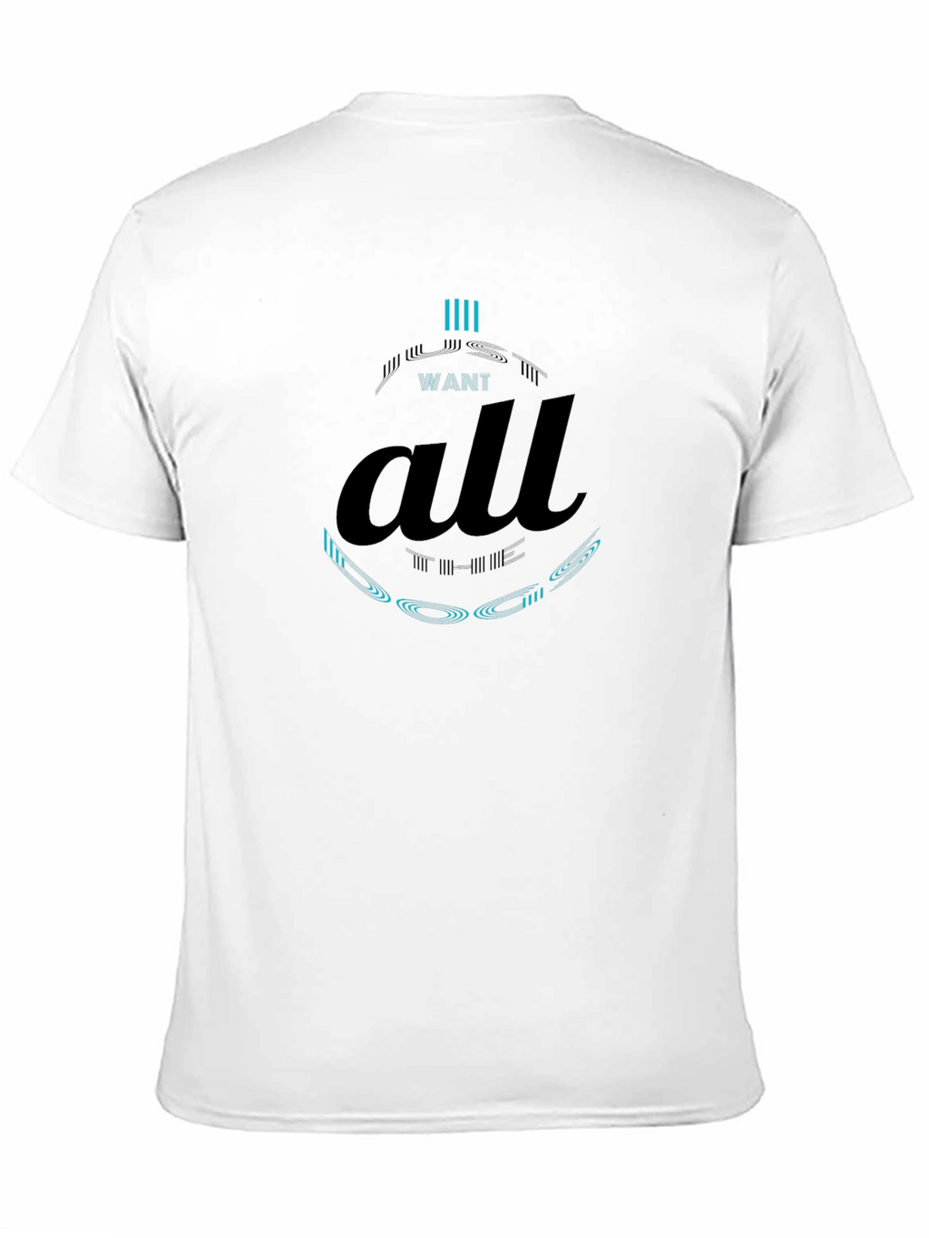 Want All Graphic Print Black T-Shirt