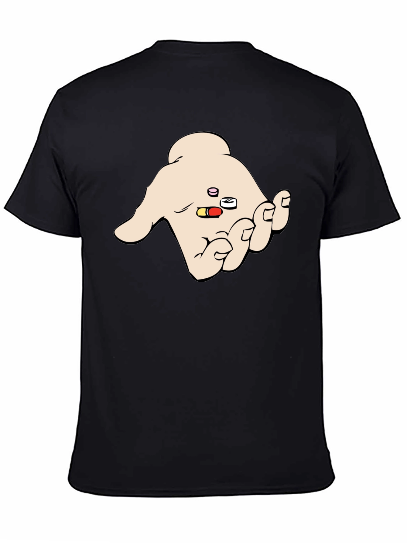 Pills in Hand Graphic T-Shirt