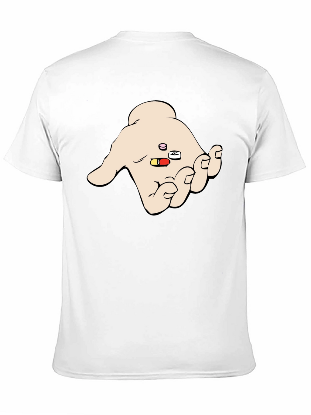 Pills in Hand Graphic T-Shirt