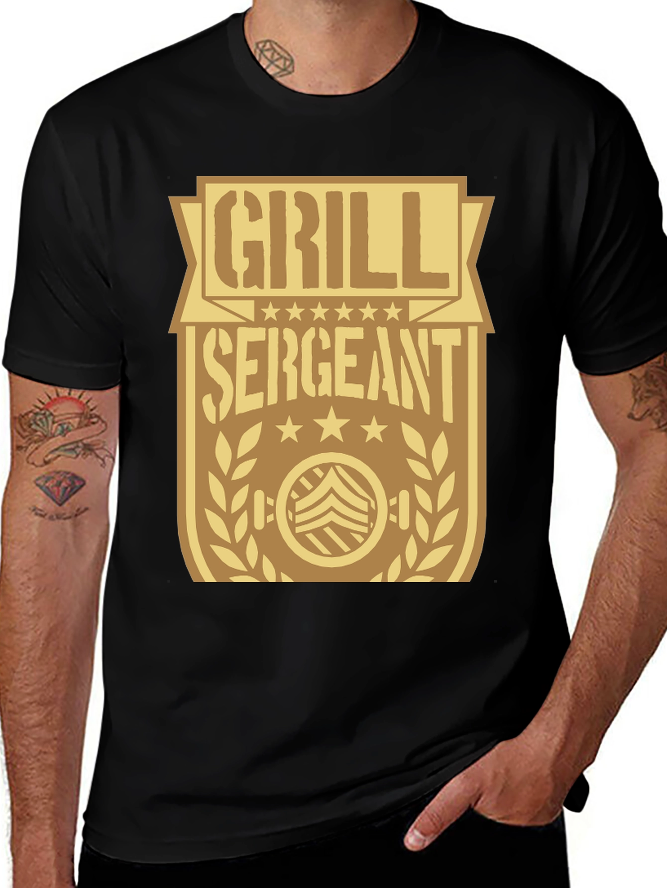 Grill Sergeant Graphic T-Shirt - BBQ Master Apparel