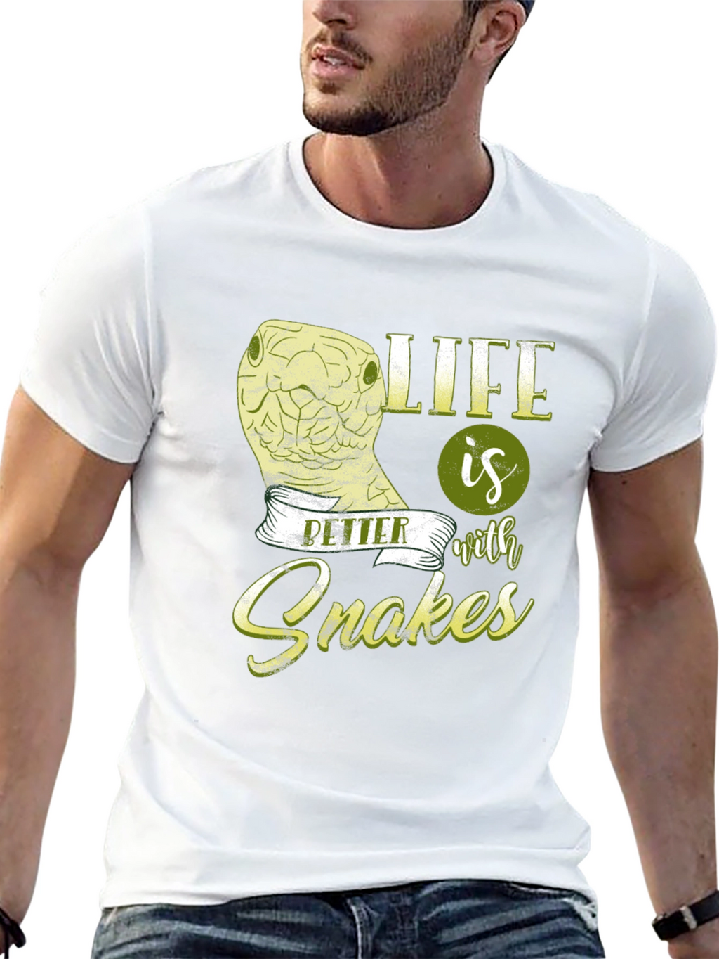 Life Is Better With Snakes Graphic T-Shirt