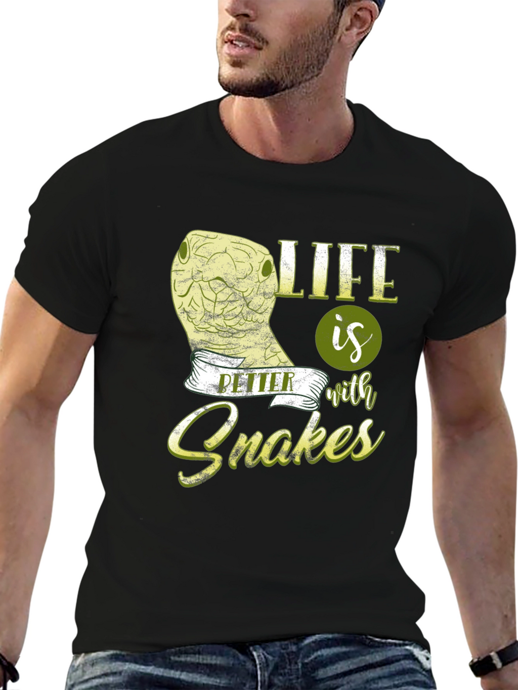 Life Is Better With Snakes Graphic T-Shirt