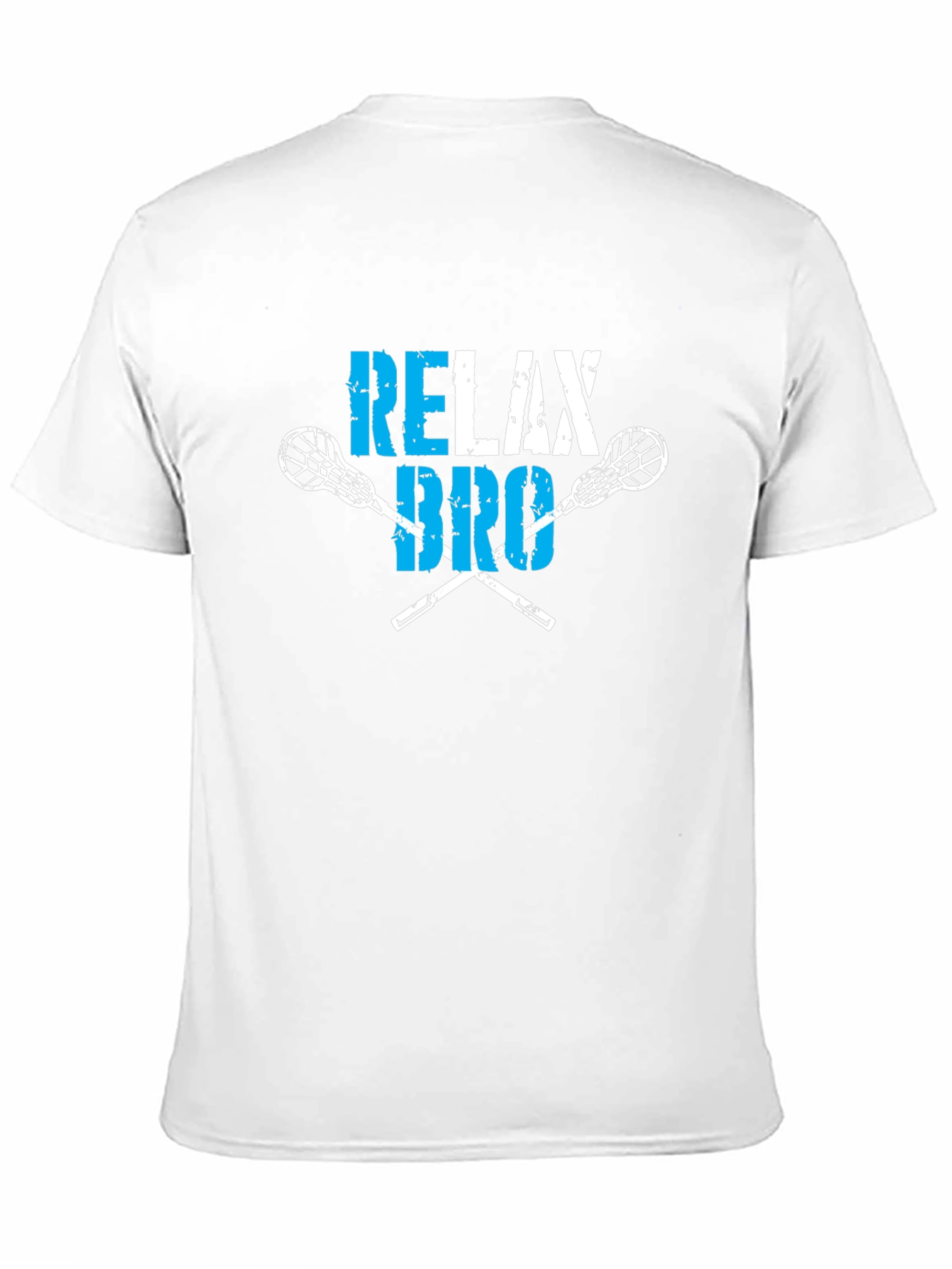 Relax Bro Lacrosse T-Shirt - Black Cotton Tee
