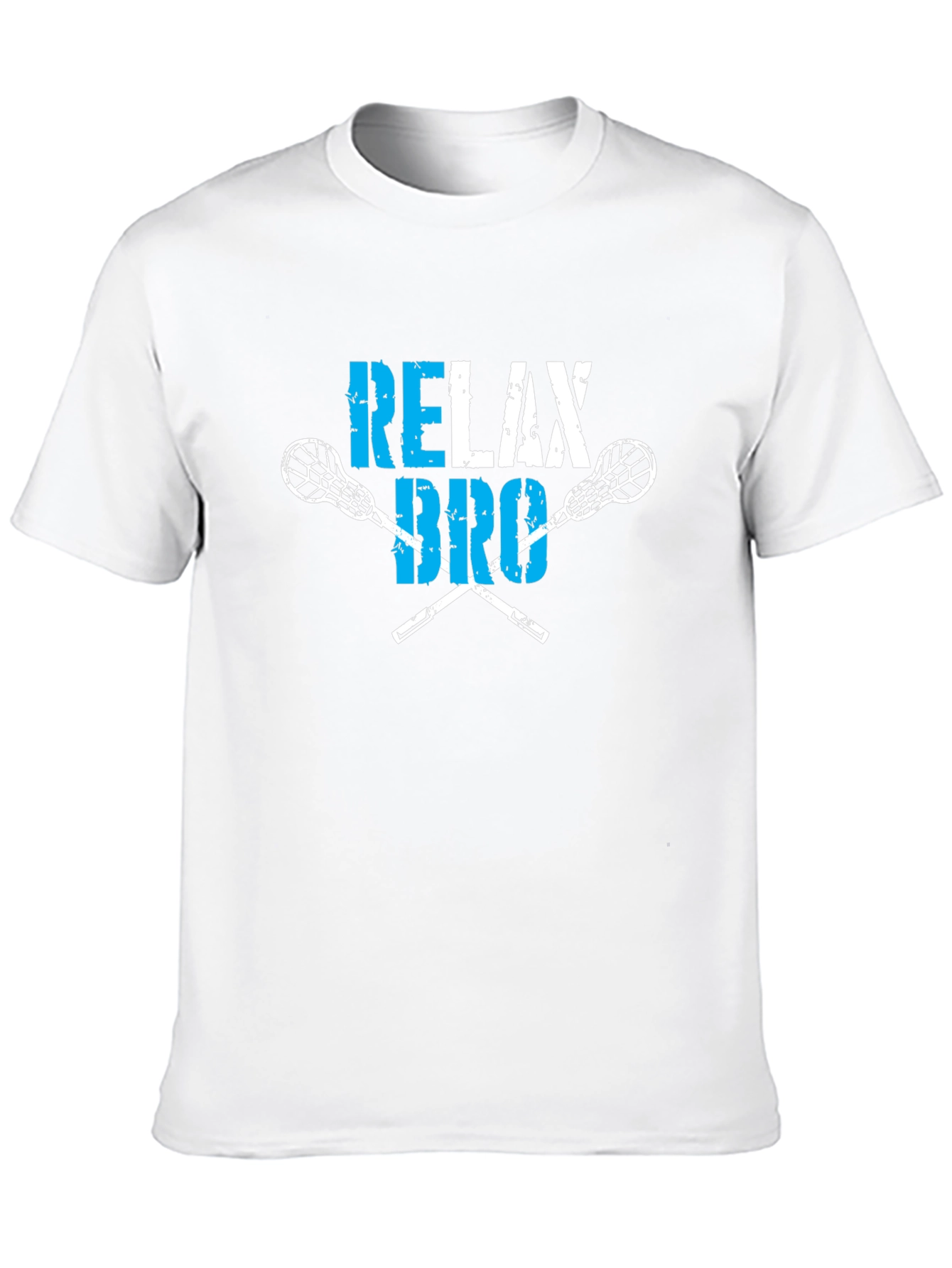 Relax Bro Lacrosse T-Shirt - Black Cotton Tee