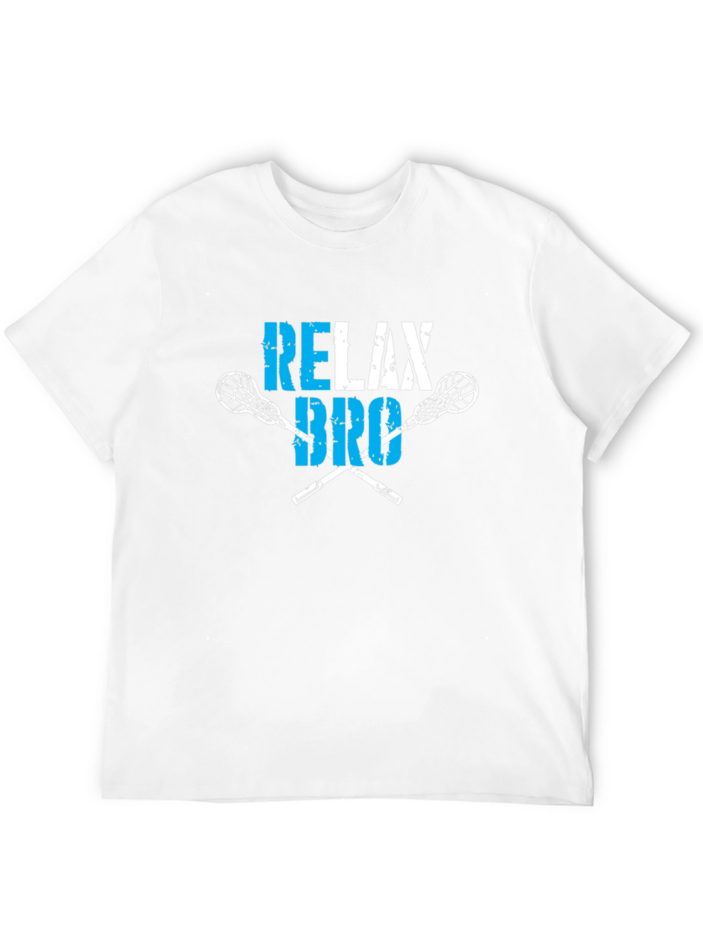 Relax Bro Lacrosse T-Shirt - Black Cotton Tee