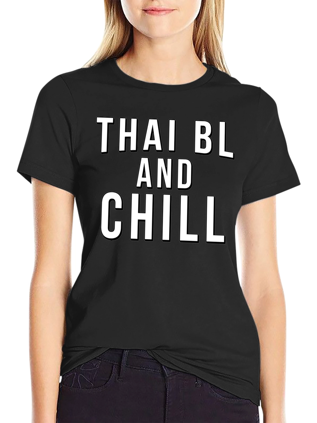 Thai BL and Chill Black T-Shirt