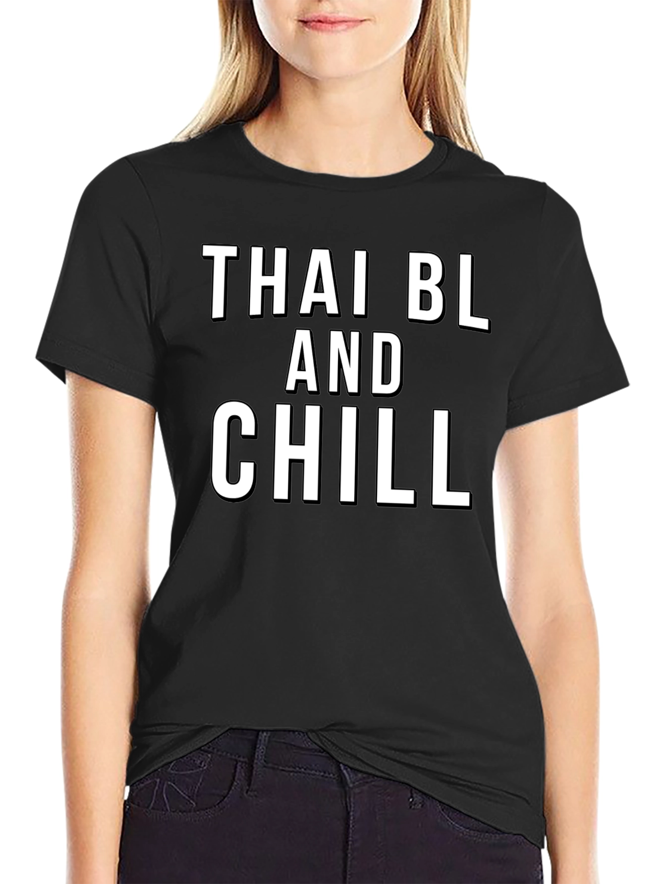 Thai BL and Chill Black T-Shirt