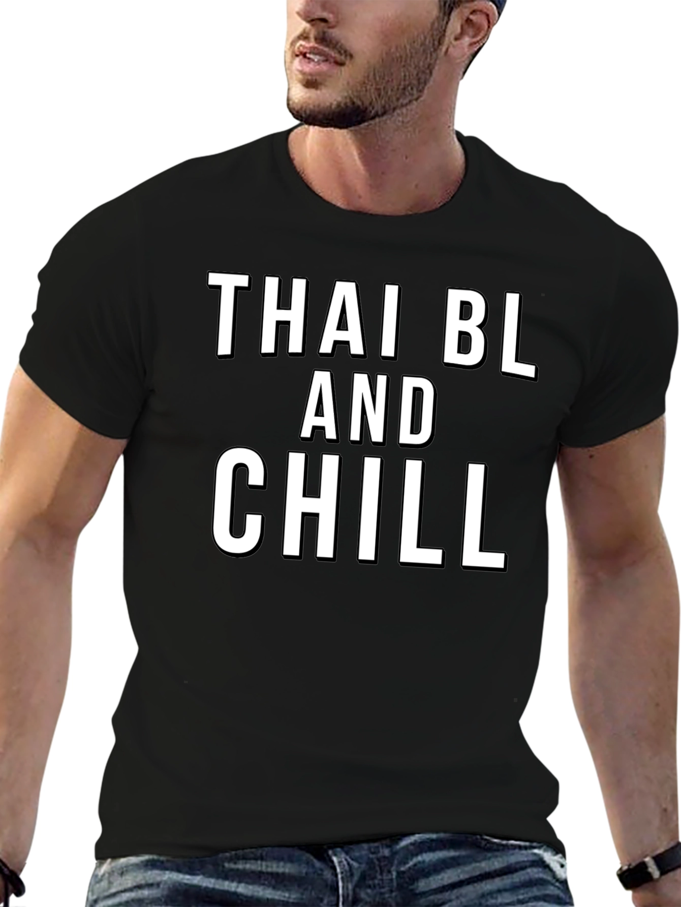 Thai BL and Chill Black T-Shirt