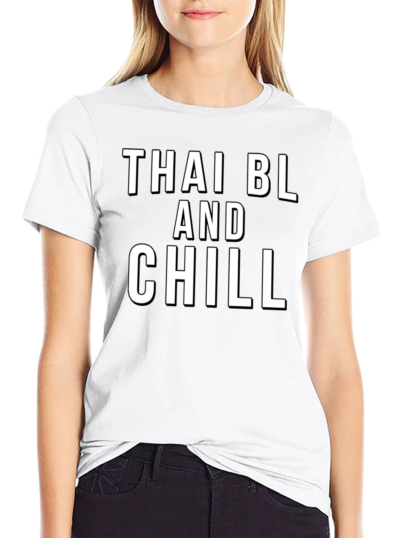 Thai BL and Chill Black T-Shirt