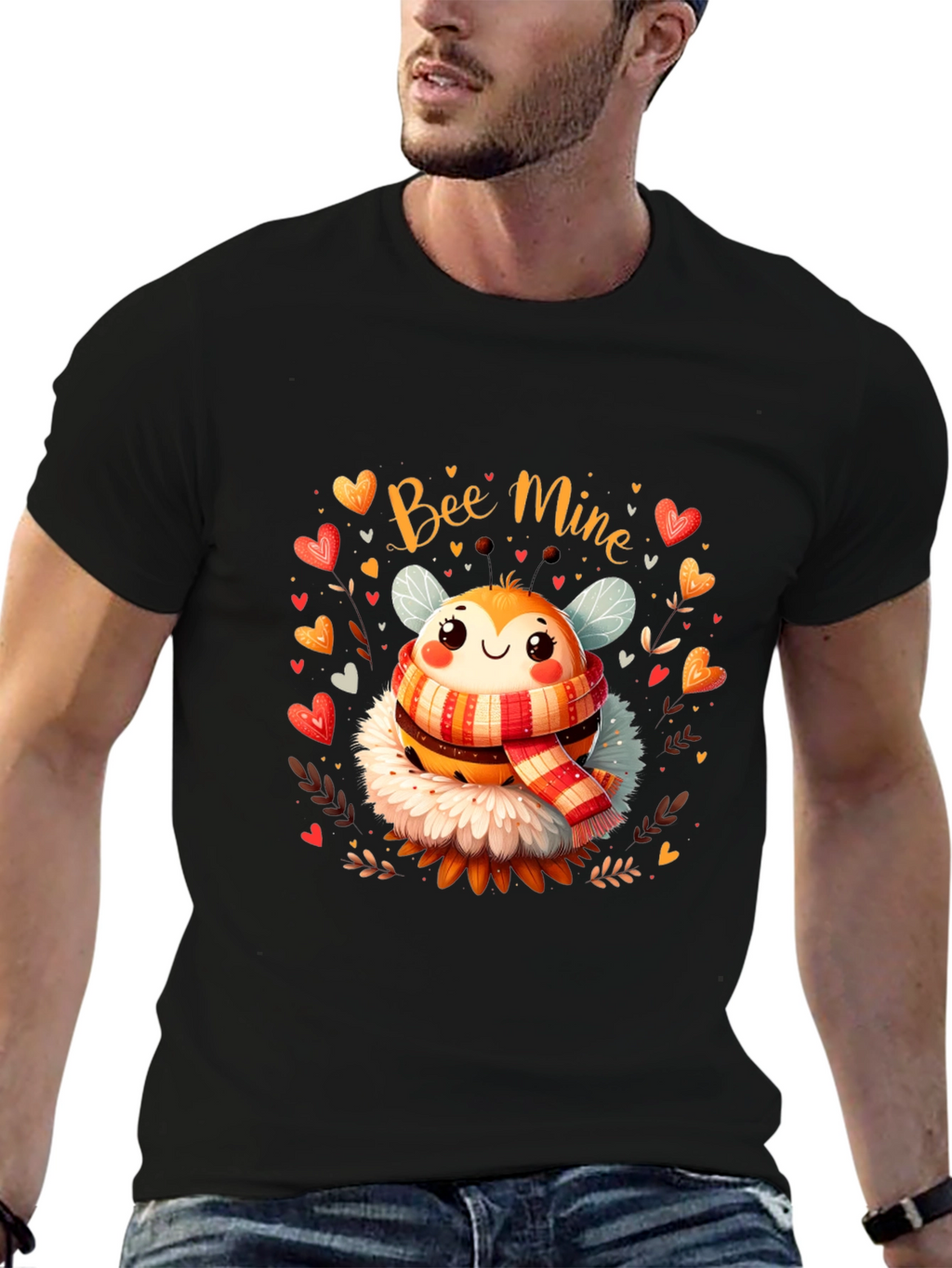 Bee Mine Valentines Day Graphic Tee