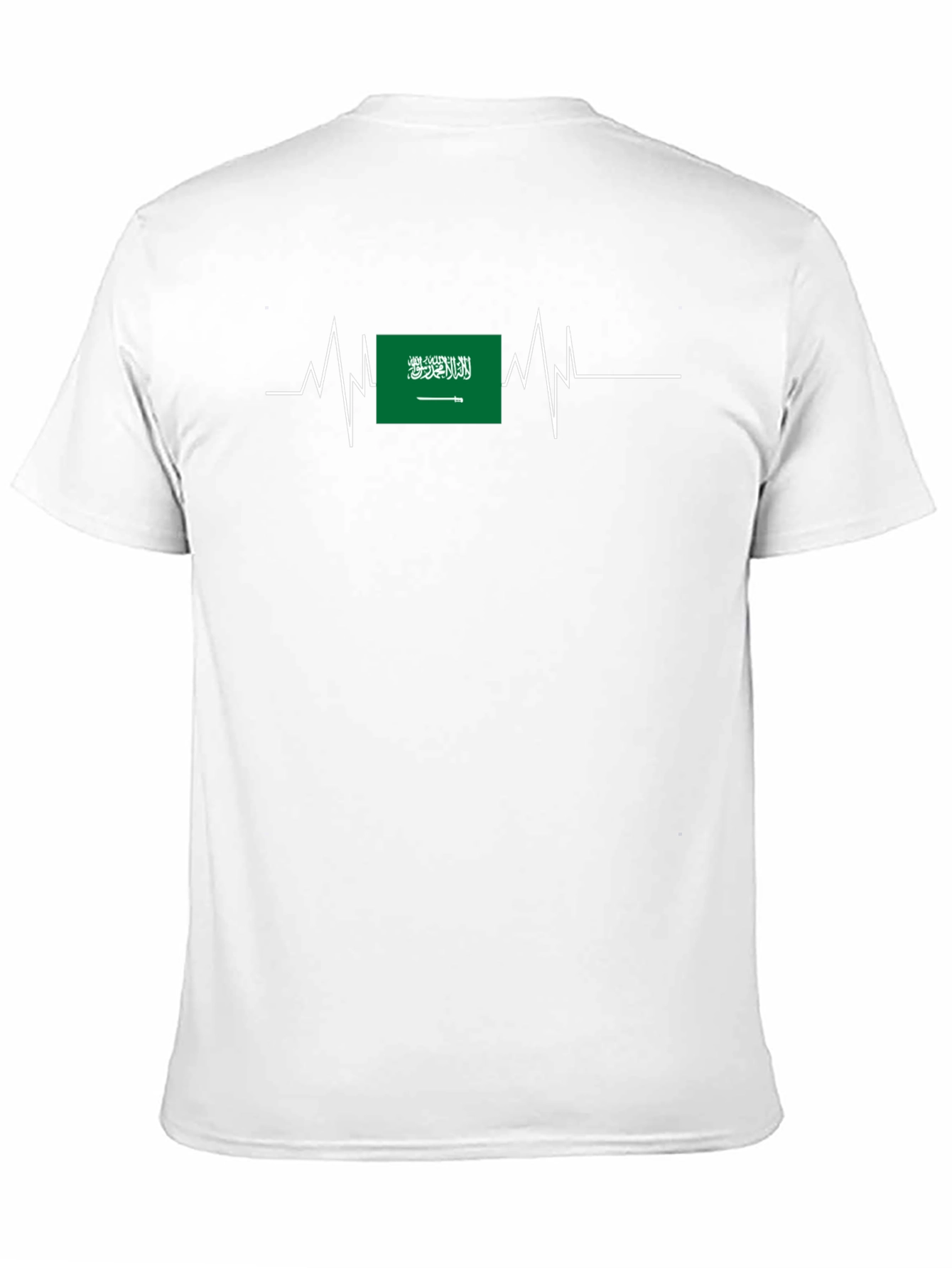 Saudi Arabia Flag Heartbeat T-Shirt