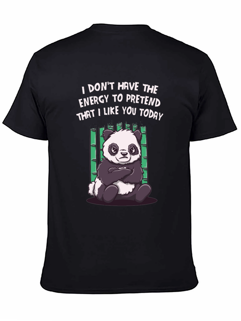 Funny Panda Graphic Tee - Energy to Pretend T-Shirt