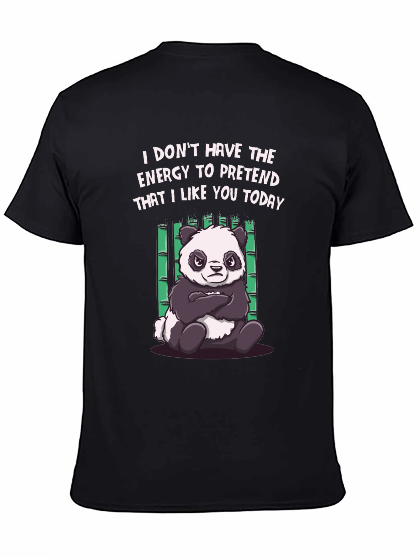 Funny Panda Graphic Tee - Energy to Pretend T-Shirt