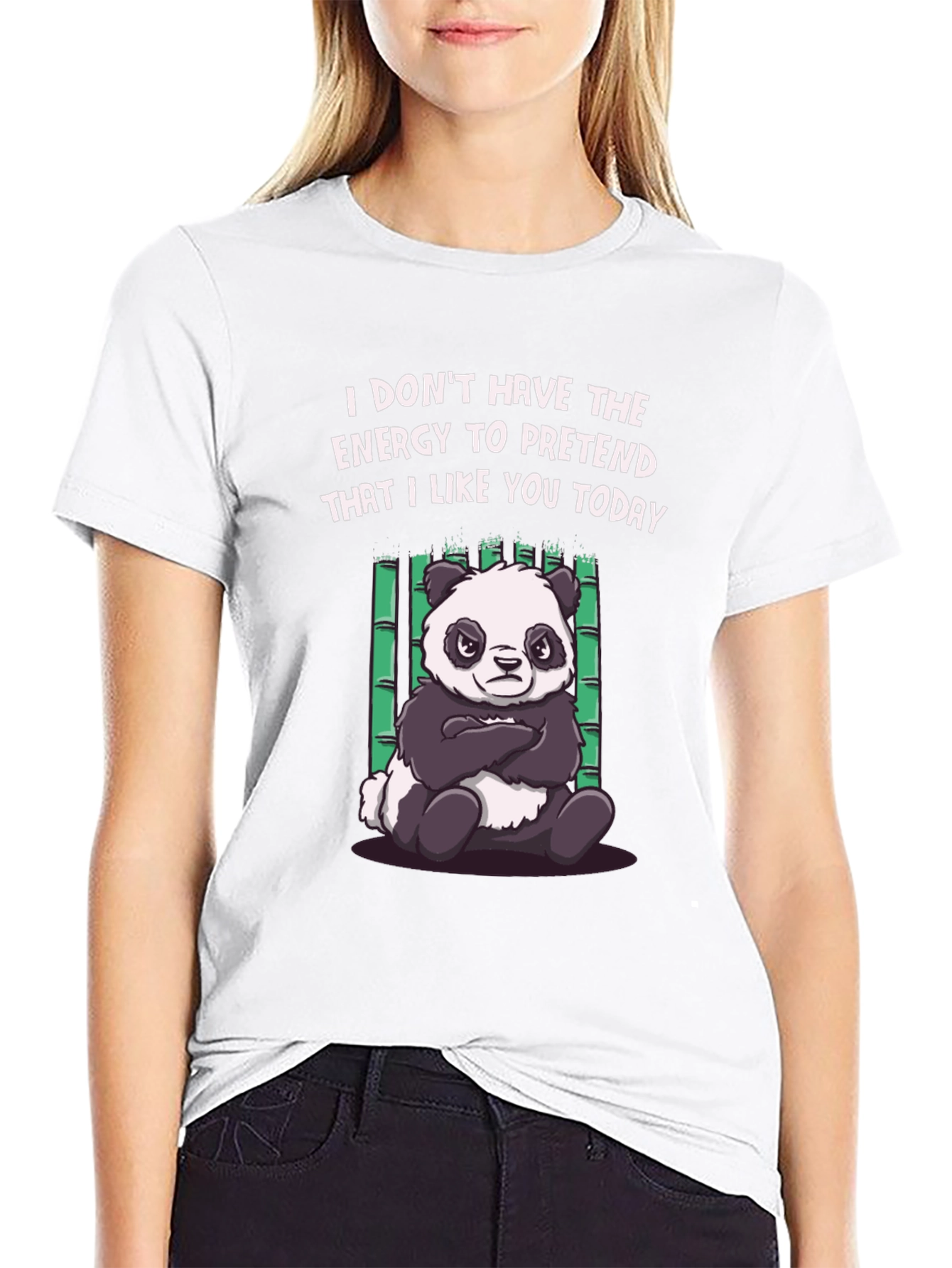 Funny Panda Graphic Tee - Energy to Pretend T-Shirt