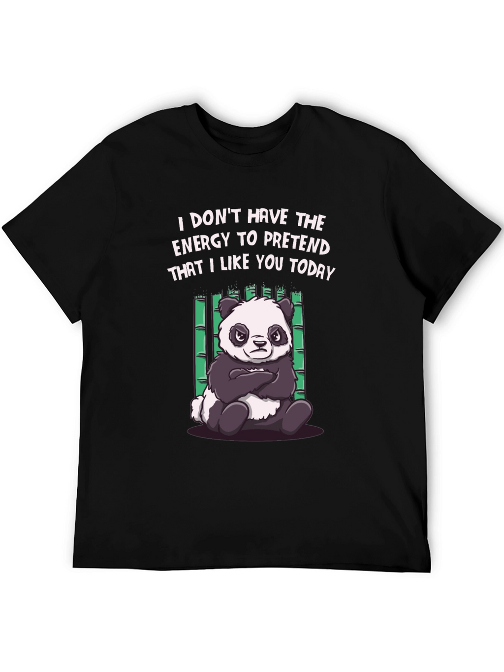 Funny Panda Graphic Tee - Energy to Pretend T-Shirt