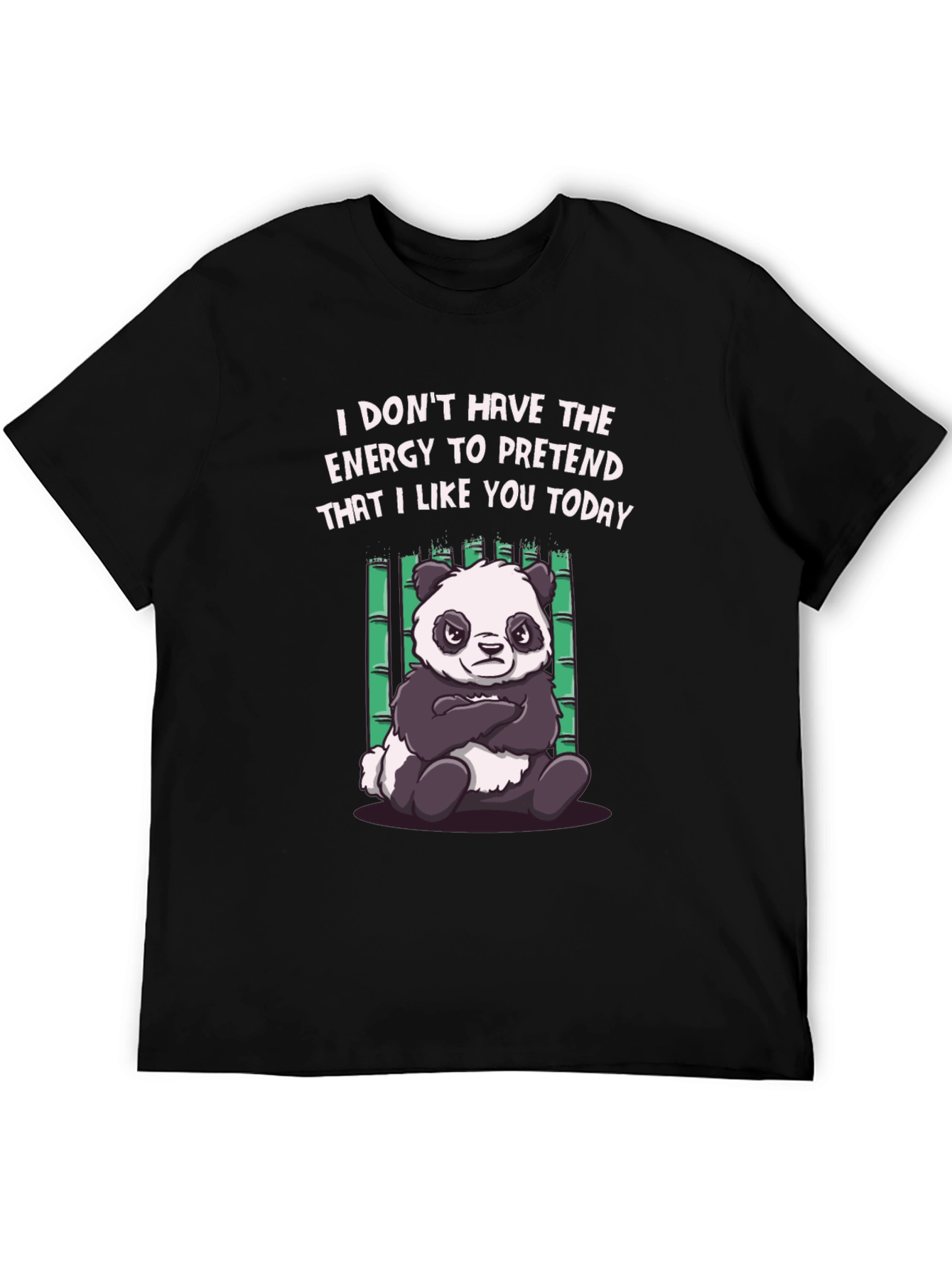 Funny Panda Graphic Tee - Energy to Pretend T-Shirt