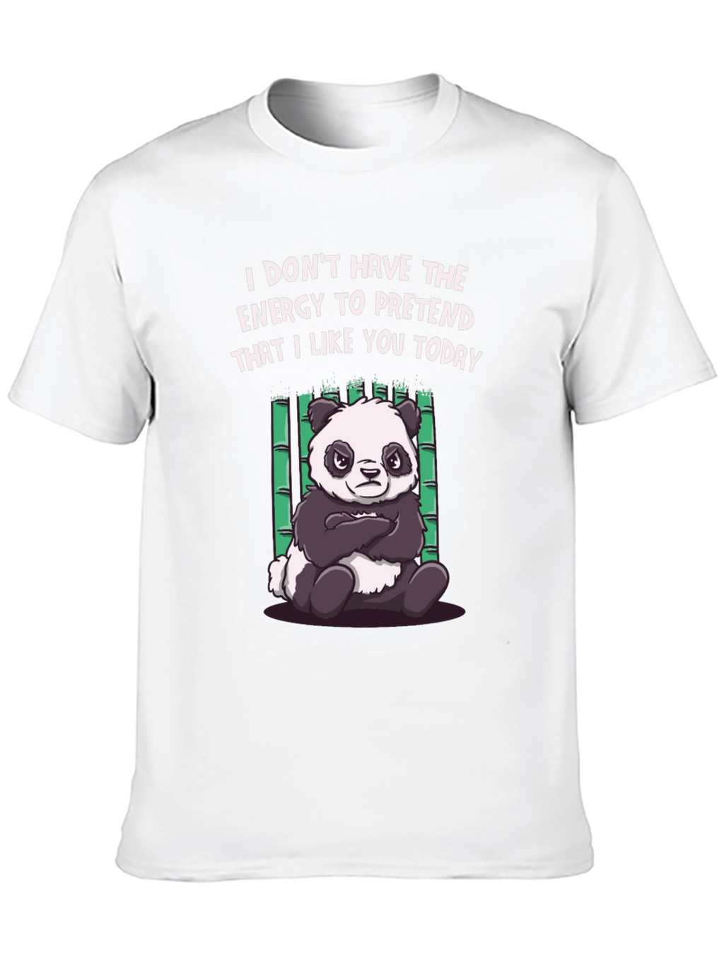 Funny Panda Graphic Tee - Energy to Pretend T-Shirt
