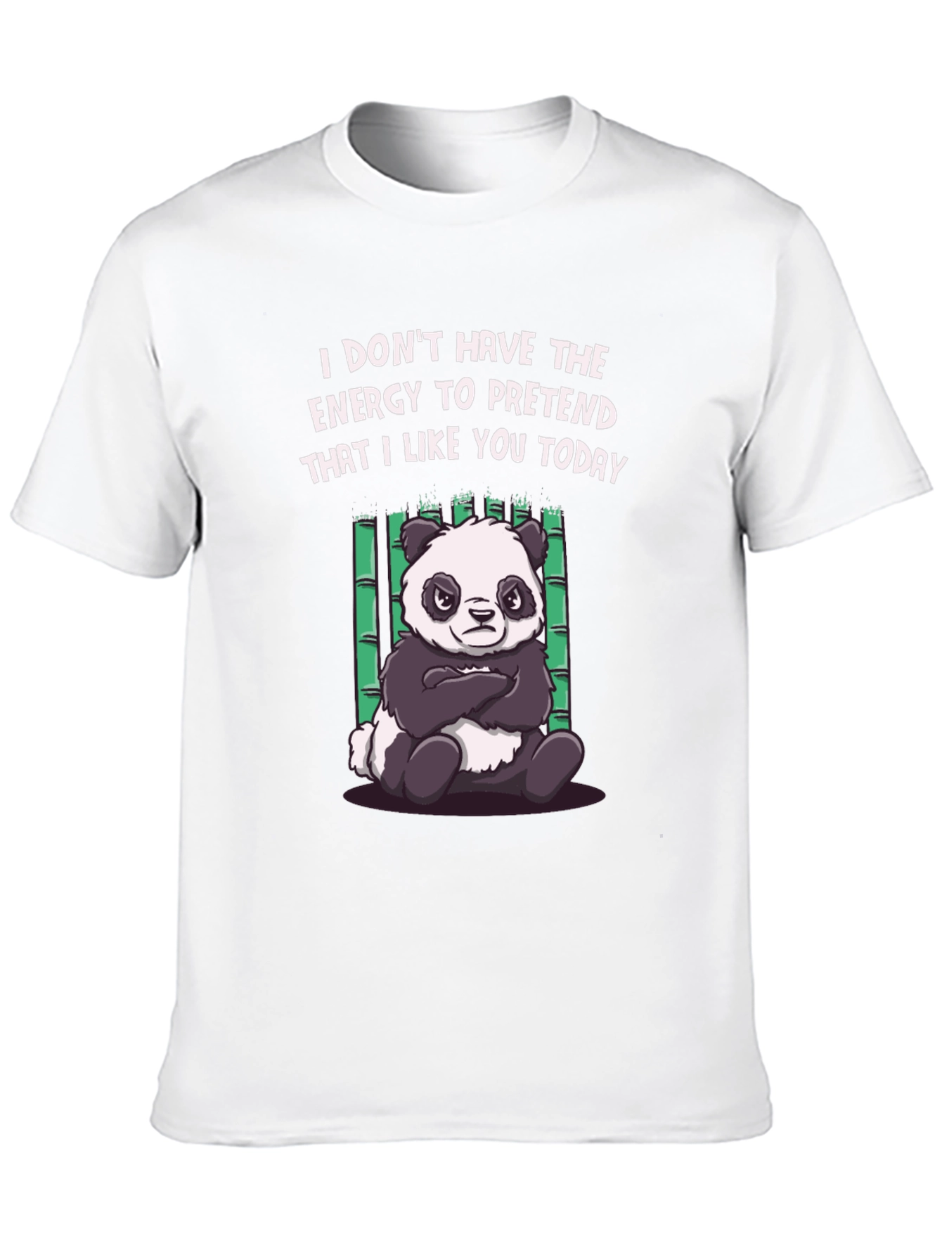 Funny Panda Graphic Tee - Energy to Pretend T-Shirt
