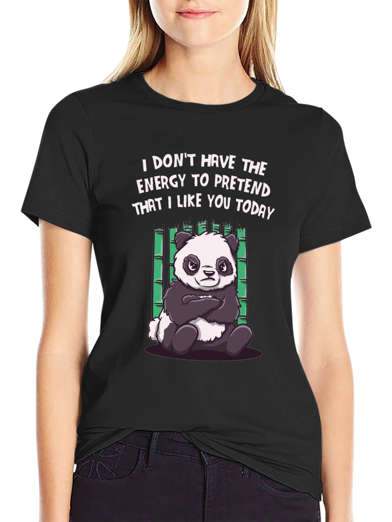 Funny Panda Graphic Tee - Energy to Pretend T-Shirt