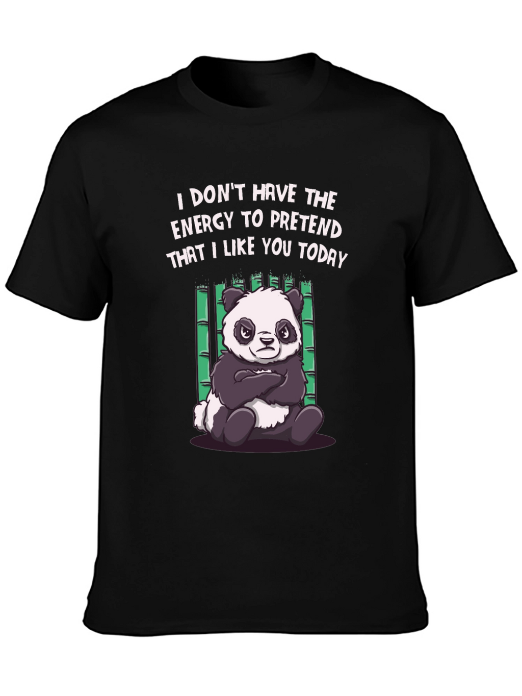 Funny Panda Graphic Tee - Energy to Pretend T-Shirt