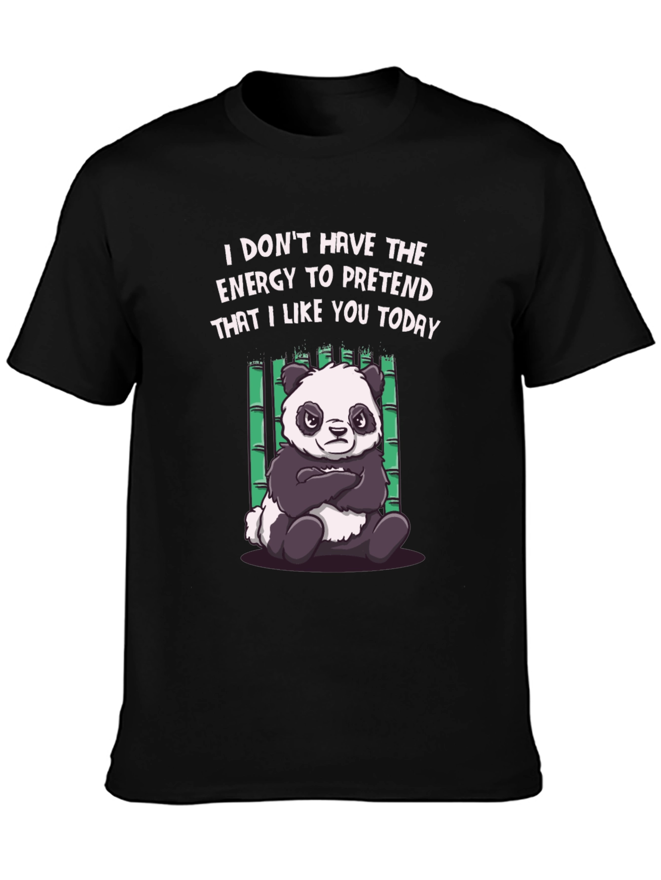 Funny Panda Graphic Tee - Energy to Pretend T-Shirt