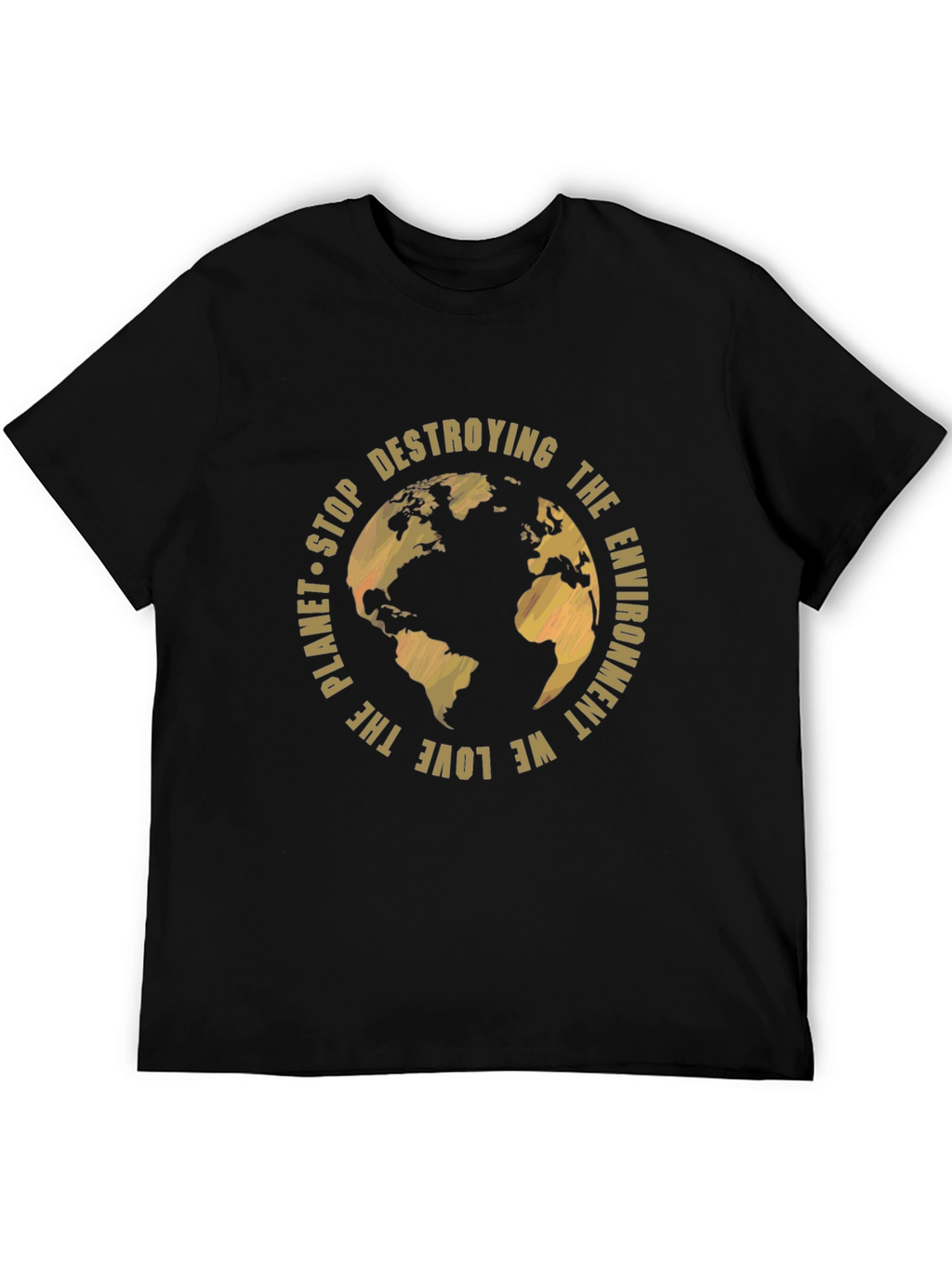 Eco-Friendly Planet T-Shirt - Stop Destroying