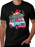 Ice Cream Truck Christmas T-Shirt