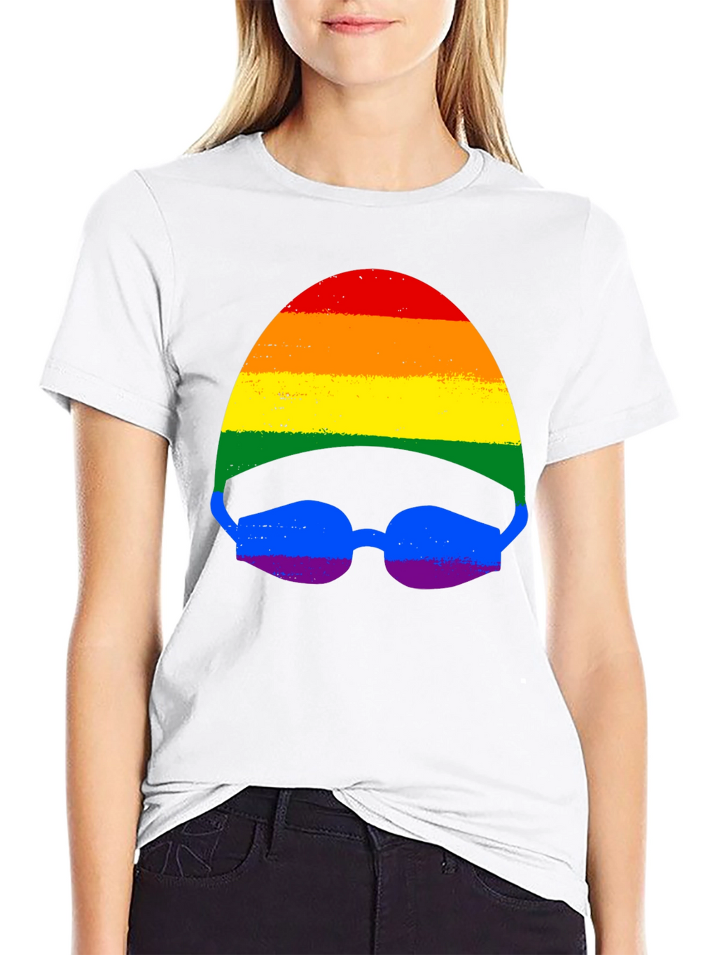 Rainbow Swimmer T-Shirt - Pride Month Apparel