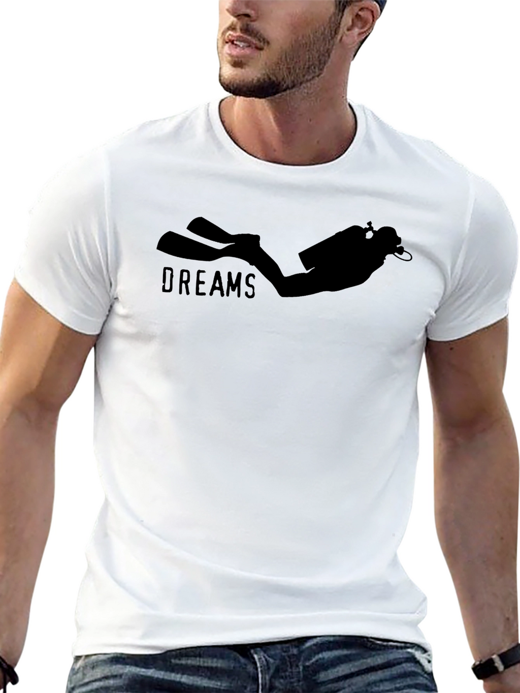 Diver Dreams Black T-Shirt - Scuba Diving Apparel