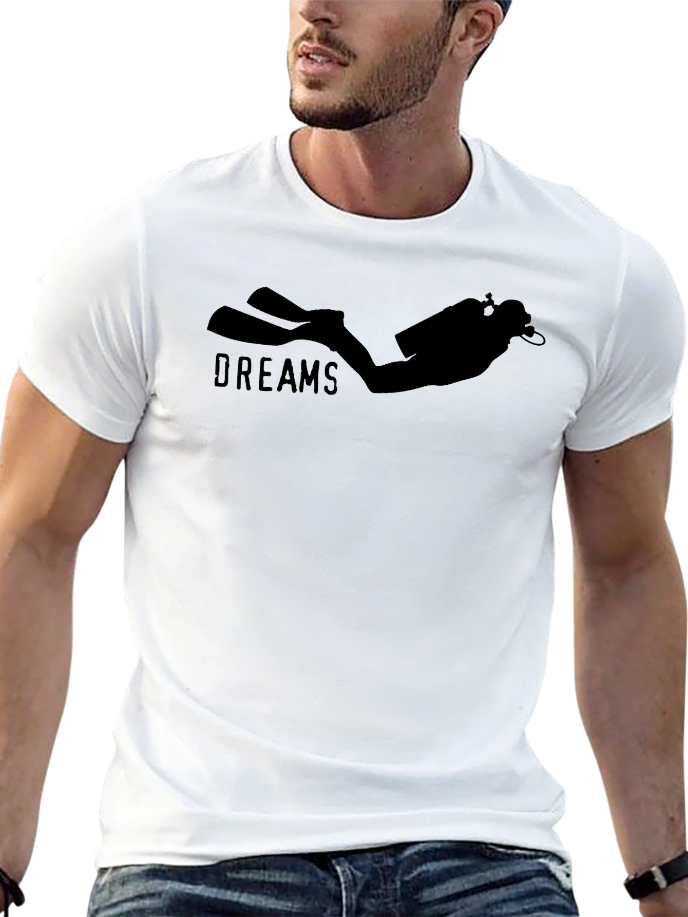 Diver Dreams Black T-Shirt - Scuba Diving Apparel